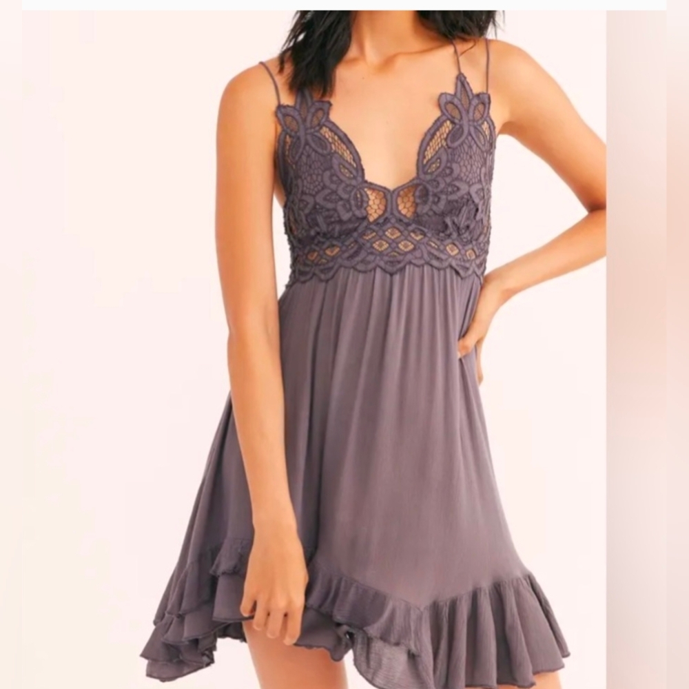 Free People ONE Lace Cocoa Dress